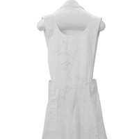 Image: white cotton apron