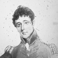 Image: Painted self-portrait of a man in military uniform