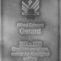 Jubilee 150 walkway plaque of Alfred Edward Gerard