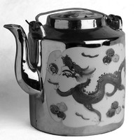 Image: tea pot decorated with Chinese dragon
