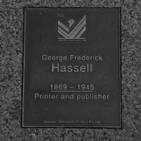 Image: George Frederick Hassell Plaque 