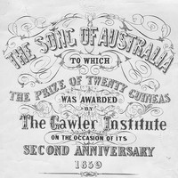 Image: Cover page for the 'Song of Australia' sheet music.