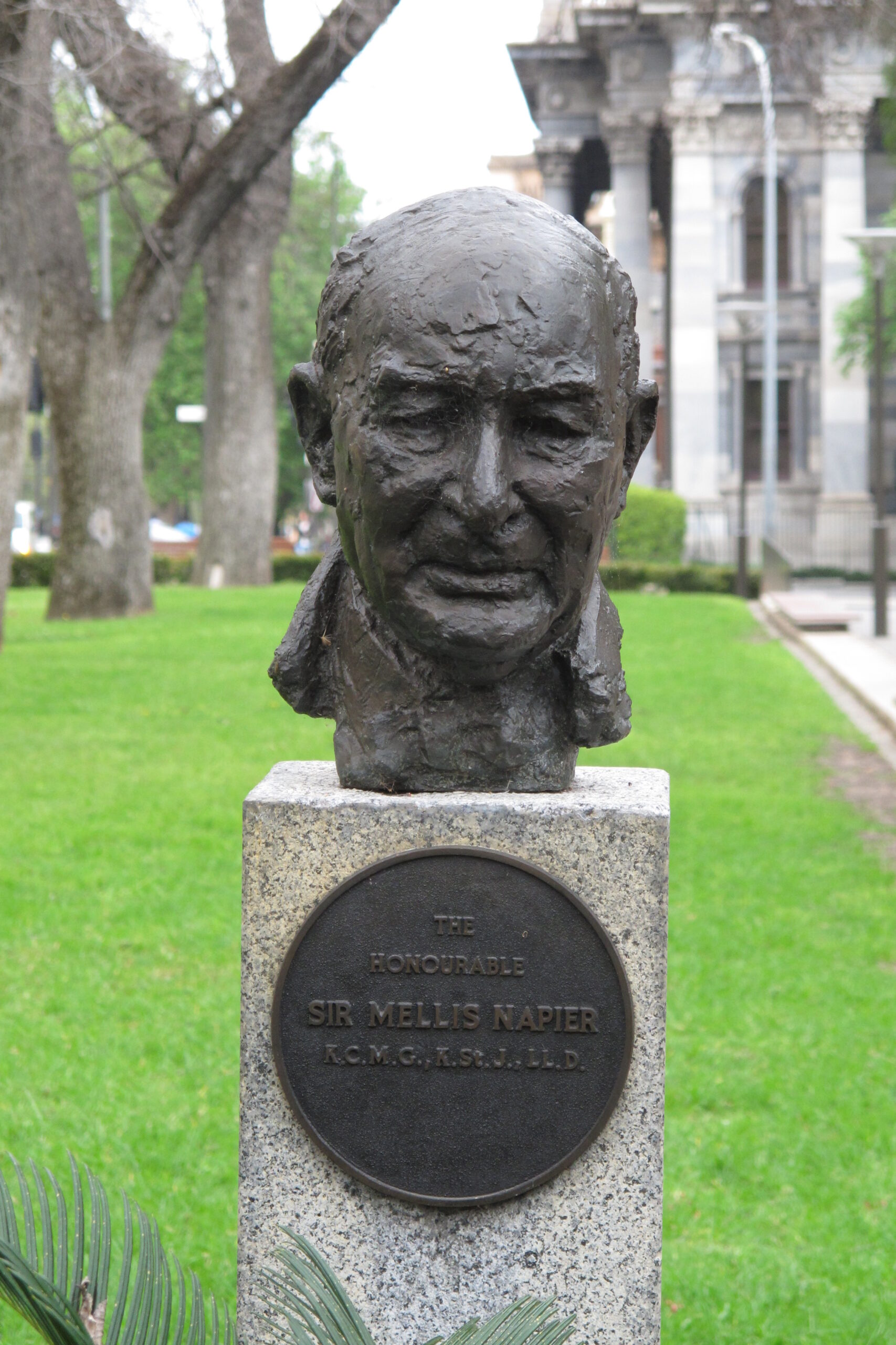 Sir Mellis Napier bust