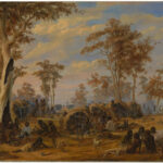 'Adelaide, a tribe of natives on the banks of the river Torrens' 1850