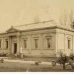 Image: Sepia photograph of Greek Revival style building