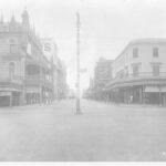 Image: Empty street and ornate building