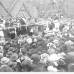 Image: Large crowd of clergymen and laymen gathers for archbishop's speech
