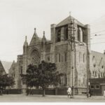 Image: Gothic Revival cathedral with squat tower