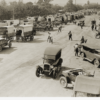 Image: Crowded street with 1920s cars