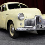 Image: A classic Holden 1949 48-215 sedan with four doors on static display