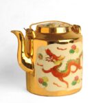 Image: tea pot decorated with Chinese dragon