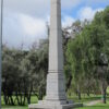 Image: A memorial to the Australian Light Horse, it is a tall grey column