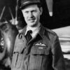 Image: portrait photo of a man wearing an RAF squadron uniform