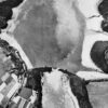 Image: Aerial photograph of the breached Mohne Dam following the Dam Busters Raid