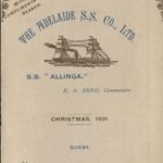 Image: Christmas card front showing steamship