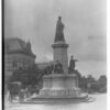 Statue of King Edward VII on North Terrace, showing original placement on roadway, 1920