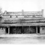 Image: A sketch of the first Supreme Court in South Australia