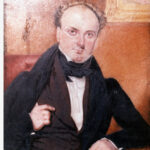 Image: painting of man in suit, seated