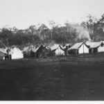 Image: Tent accommodation for the unemployed at Kersbrook