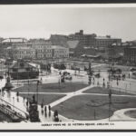 Image: view of traffic and people in city