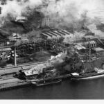 Image: aerial view of smelting factories