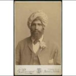 Image: sepia photograph of bearded man wearing a turban