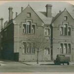 View of building which housed the Advanced School for Girls, c. 1930.