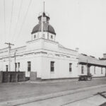 Image: Large stone building on corner