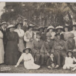 Image: group of women and soldiers in uniform