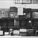 Image: pile of wooden boxes