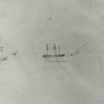 Image: Pencil sketch of ship