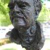 Image: bronze sculpture of man’s head