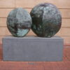 Image: Marea Gazzard's bronze sculpture on granite, Mandorla.