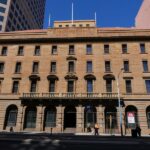 Image: large multistory sandstone building