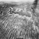 Image: aerial view of desert landscape