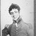 Image: Painted self-portrait of a man in military uniform