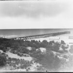 Image: view of sea from sand dunes