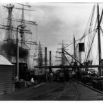 Image: sailing ships at jetty