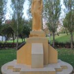 Image: stone sculpture of standing woman