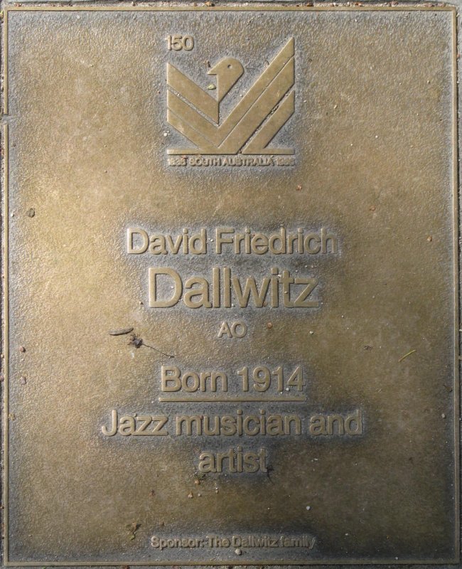 J150 Plaque, David Dallwitz