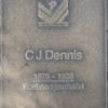 Jubilee 150 walkway plaque of C.J. Dennis