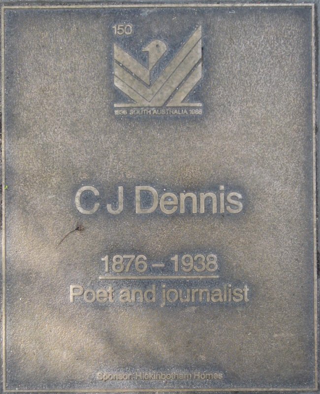 J150 Plaque, C.J. Dennis