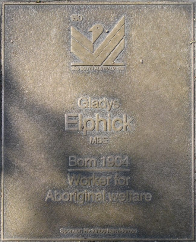 J150 Plaque, Gladys Elphick