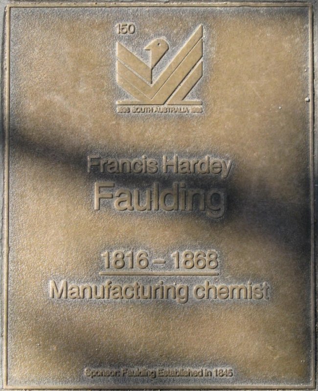 J150 Plaque, Francis Hardy Faulding