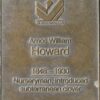 Jubilee 150 walkway plaque of Amos William Howard