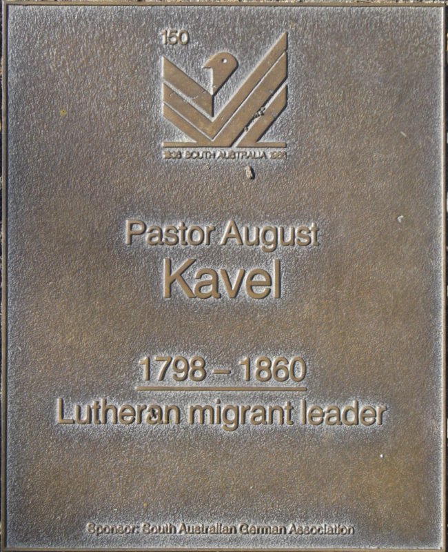 J150 Plaque, August Kavel