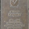 Jubilee 150 walkway plaque, Sir George Kingston