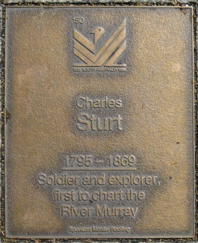 J150 Plaque, Charles Sturt