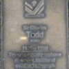 Jubilee 150 walkway plaque of Sir Charles Todd