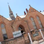 Image: Colour photo of historic brickwork building Moonta Mines Museum.